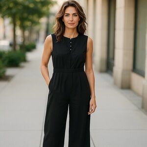 JNSQ Hermine Jumpsuit in Black (Size 8)